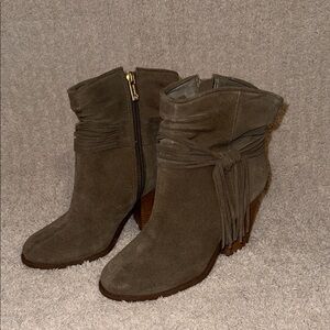 Jessica Simpson Stylish Brown Suede Ankle Boots